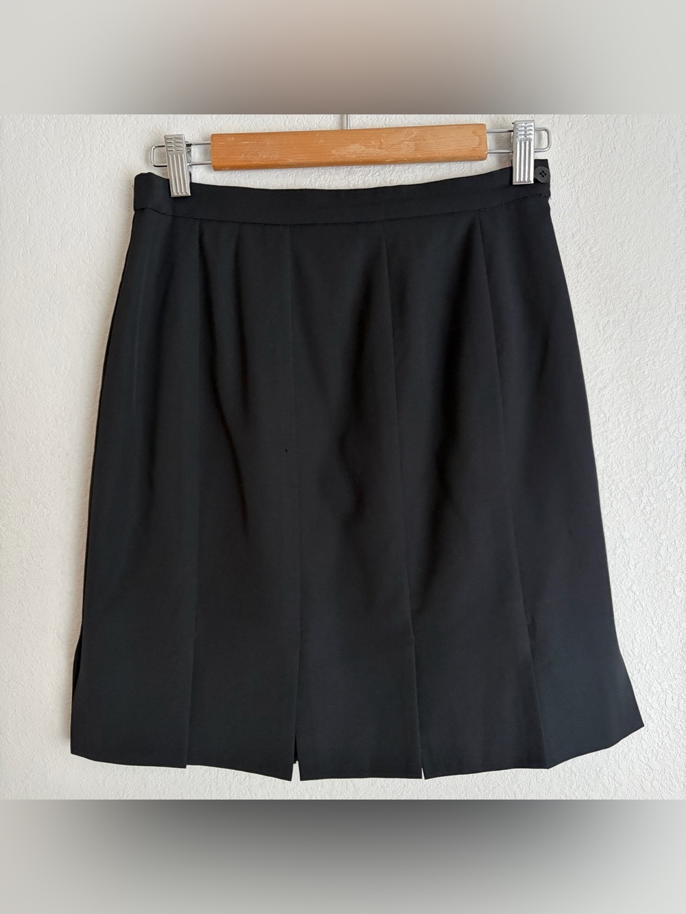 Christopher Kane Wool Pleated Skirt Size 4 Black